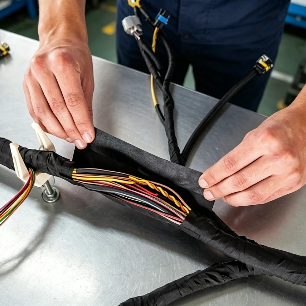 1 .Polyester Fleece Wire Harness Tape for Shock Absorption.webp